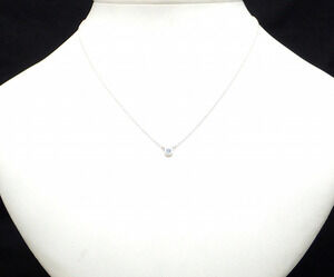 TIFFANYCo Tiffany by the Yard Necklace Silver Aquamarine